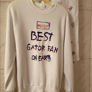 White Gator Fan woman’s  Sweatshirt
